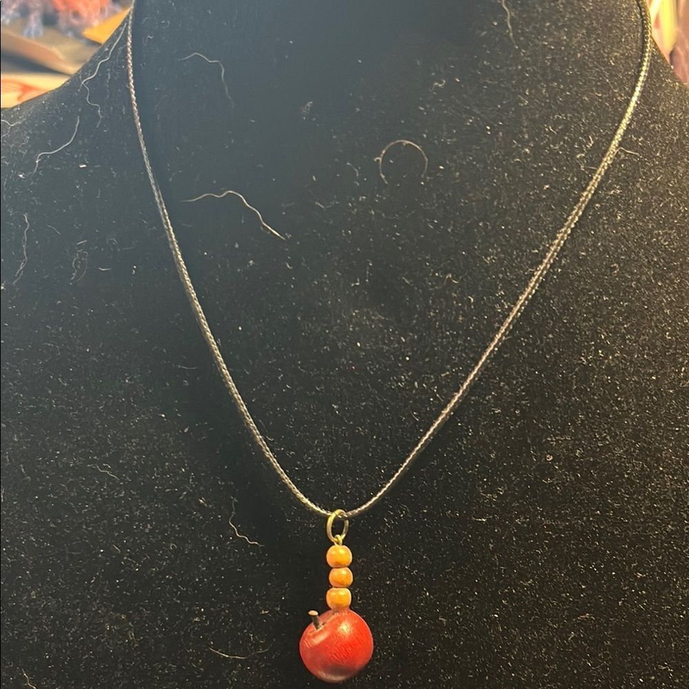 Red apple Necklace